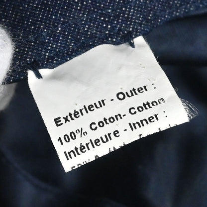 Chanel Indigo Denim Night Flight Embroidery Hat #M Small Good