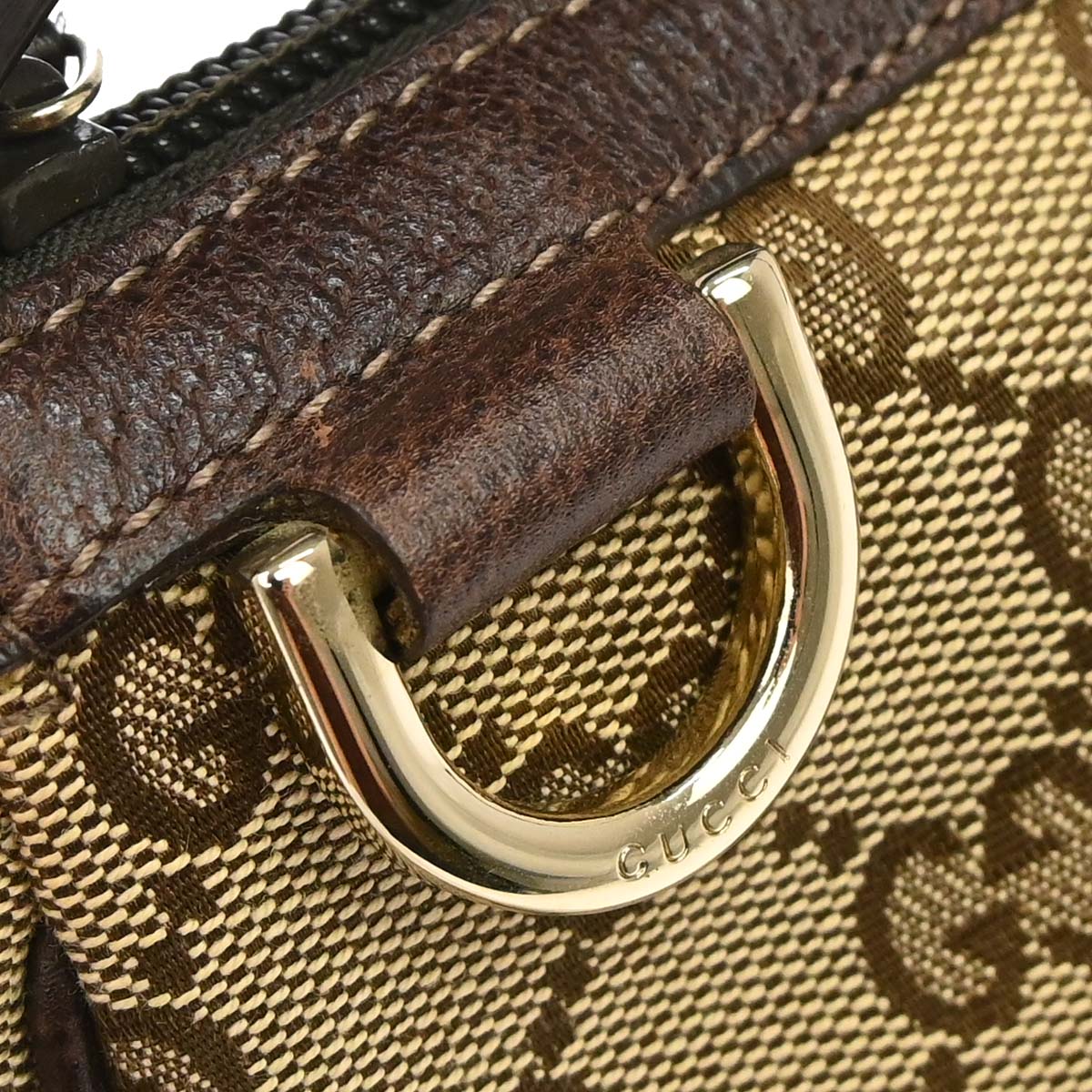 Gucci Brown GG Abbey D Ring Handbag