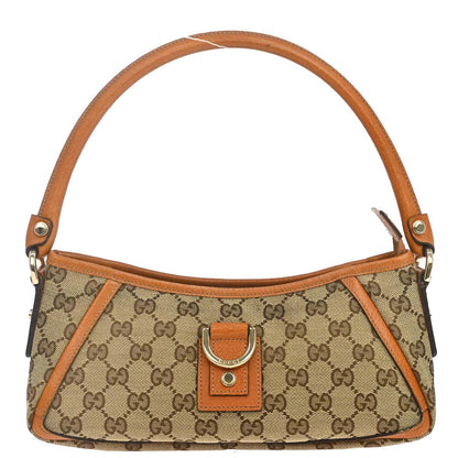 Gucci Beige Canvas GG Abbey D-Ring Handbag