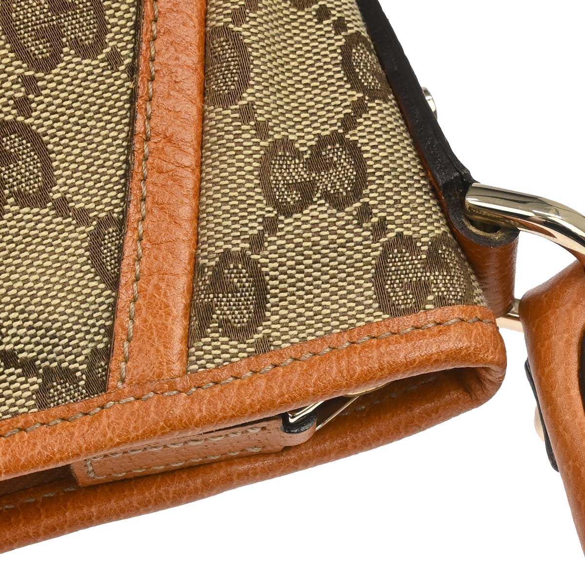 Gucci Beige Canvas GG Abbey D-Ring Handbag