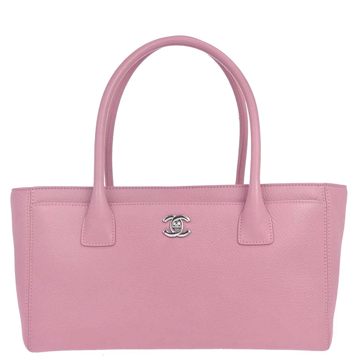 Chanel 2014-2015 Pink Deerskin Executive Cerf Tote Bag