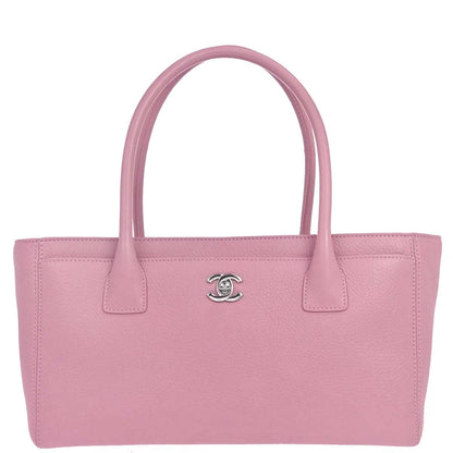 Chanel 2014-2015 Pink Deerskin Executive Cerf Tote Bag