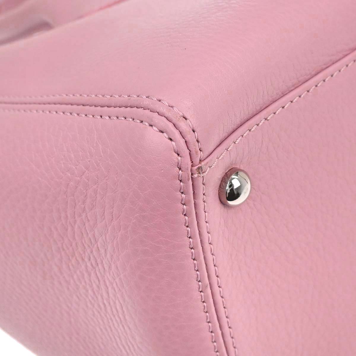 Chanel 2014-2015 Pink Deerskin Executive Cerf Tote Bag