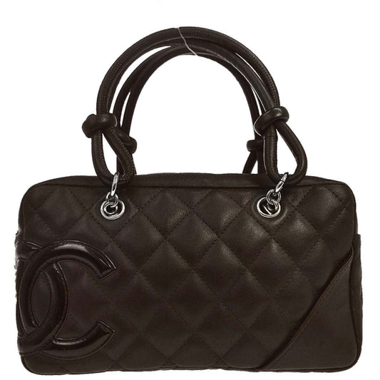 Chanel 2005-2006 Brown Calfskin Cambon Ligne Handbag