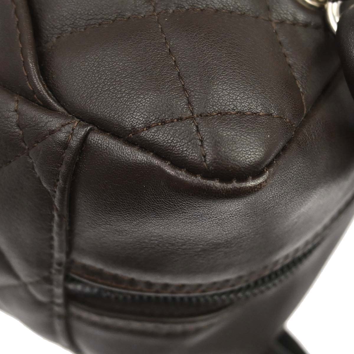 Chanel 2005-2006 Brown Calfskin Cambon Ligne Handbag