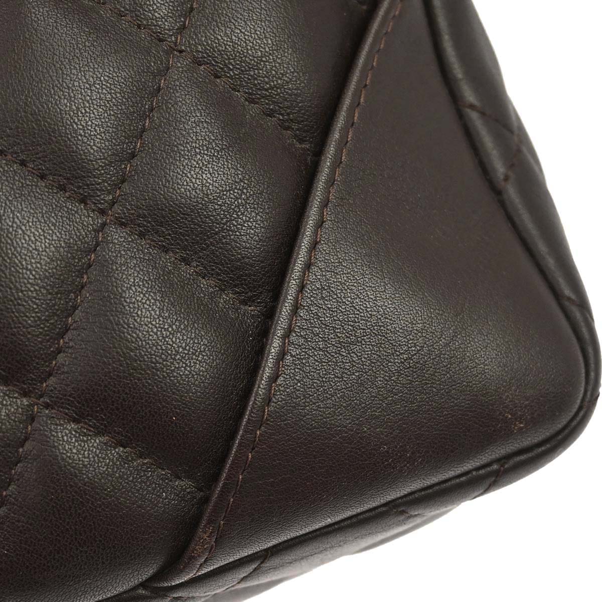 Chanel 2005-2006 Brown Calfskin Cambon Ligne Handbag