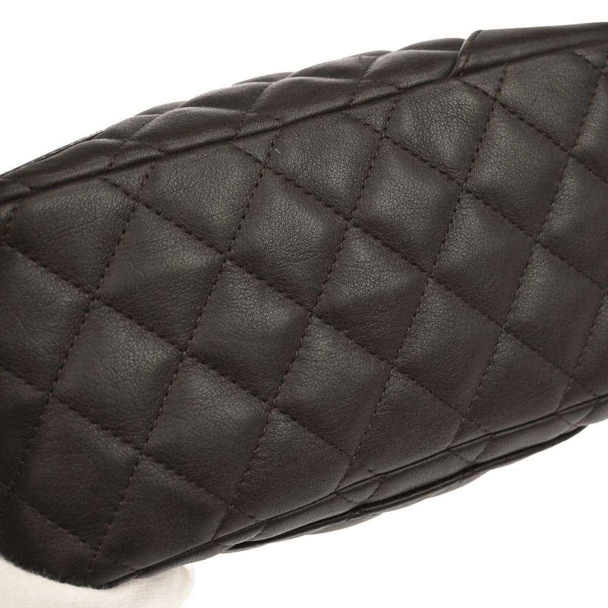 Chanel 2005-2006 Brown Calfskin Cambon Ligne Handbag