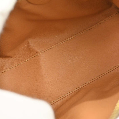 Celine Brown PVC Macadam 2way Shoulder Handbag