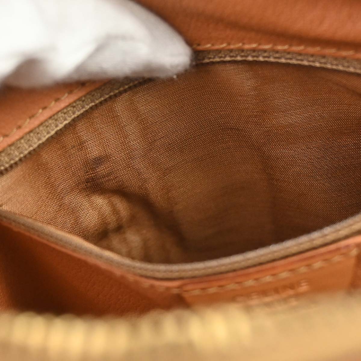 Celine Brown PVC Macadam 2way Shoulder Handbag