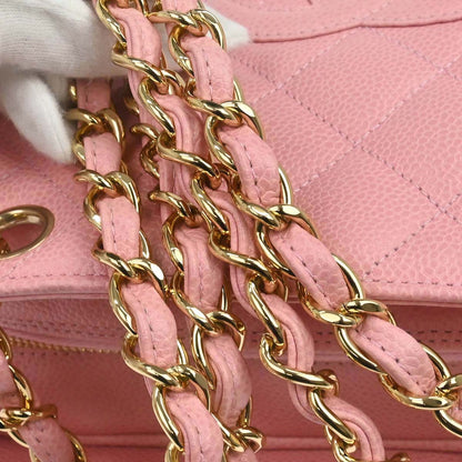 Chanel 2005-2006 Pink Calfskin Petite Timeless Tote PTT Chain Handbag