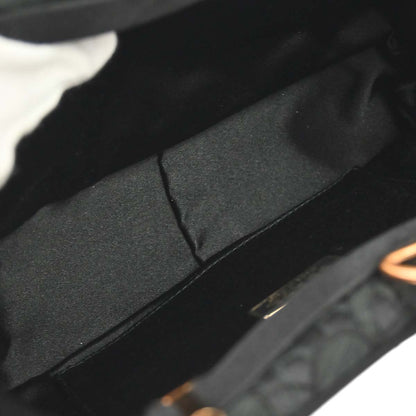 Prada Black Satin Lace Chain Handbag
