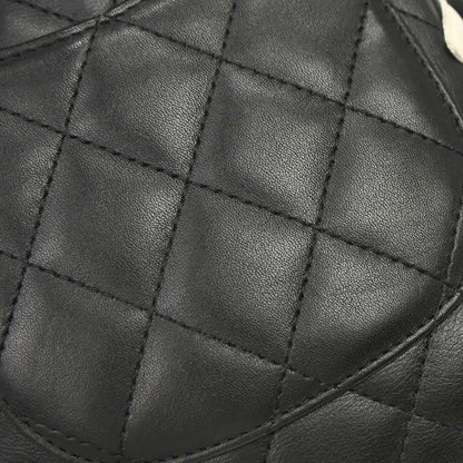 Chanel 2003-2004 Black Calfskin Cambon Ligne Shoulder Bag
