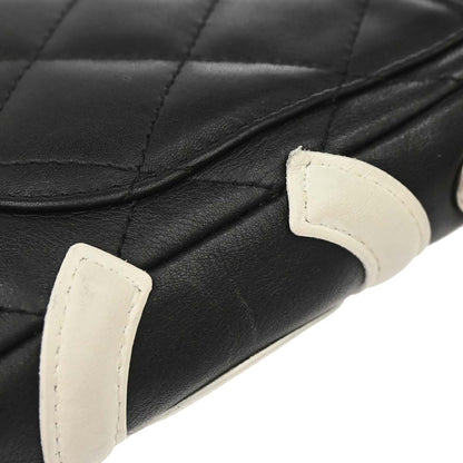 Chanel 2003-2004 Black Calfskin Cambon Ligne Shoulder Bag