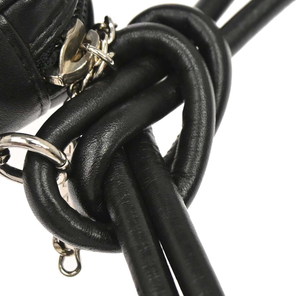 Chanel 2003-2004 Black Calfskin Cambon Ligne Shoulder Bag