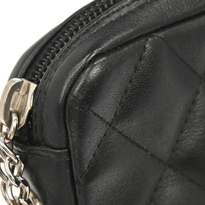 Chanel 2003-2004 Black Calfskin Cambon Ligne Shoulder Bag