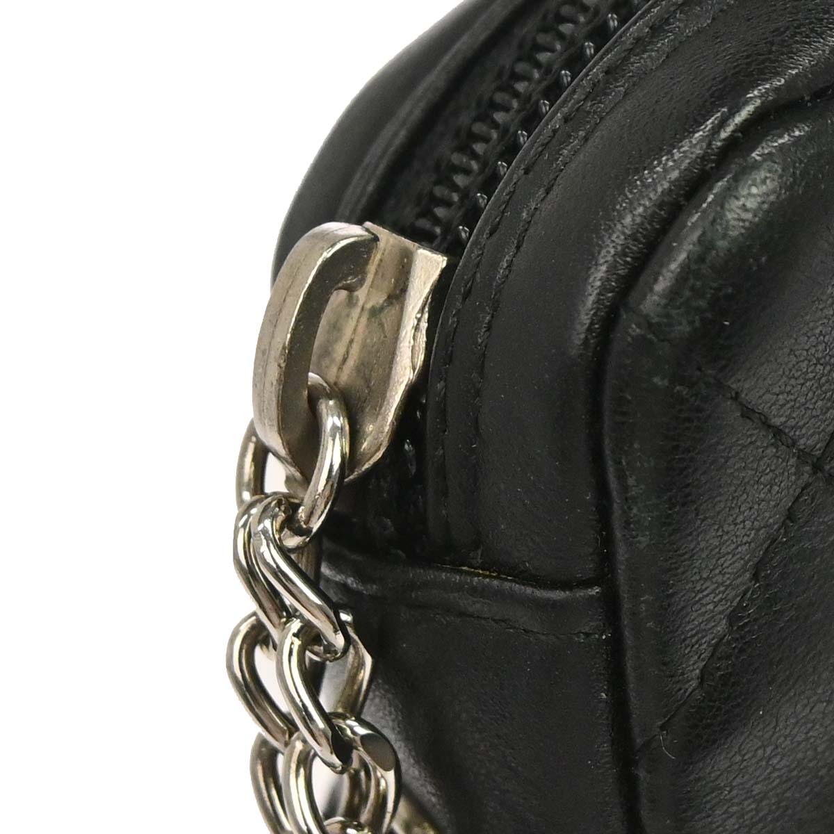 Chanel 2003-2004 Black Calfskin Cambon Ligne Shoulder Bag