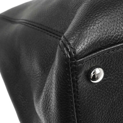 Chanel 2008-2009 Black Calfskin Executive Cerf 2way Shoulder Tote Bag