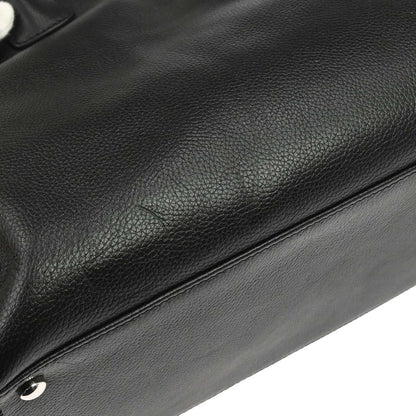 Chanel 2008-2009 Black Calfskin Executive Cerf 2way Shoulder Tote Bag