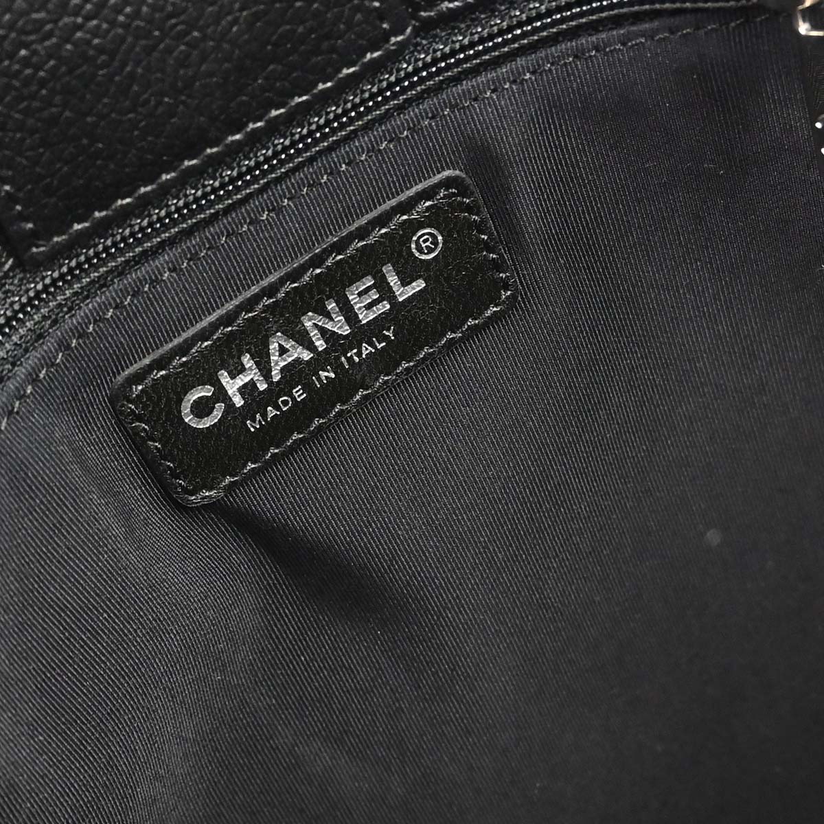 Chanel 2008-2009 Black Calfskin Executive Cerf 2way Shoulder Tote Bag