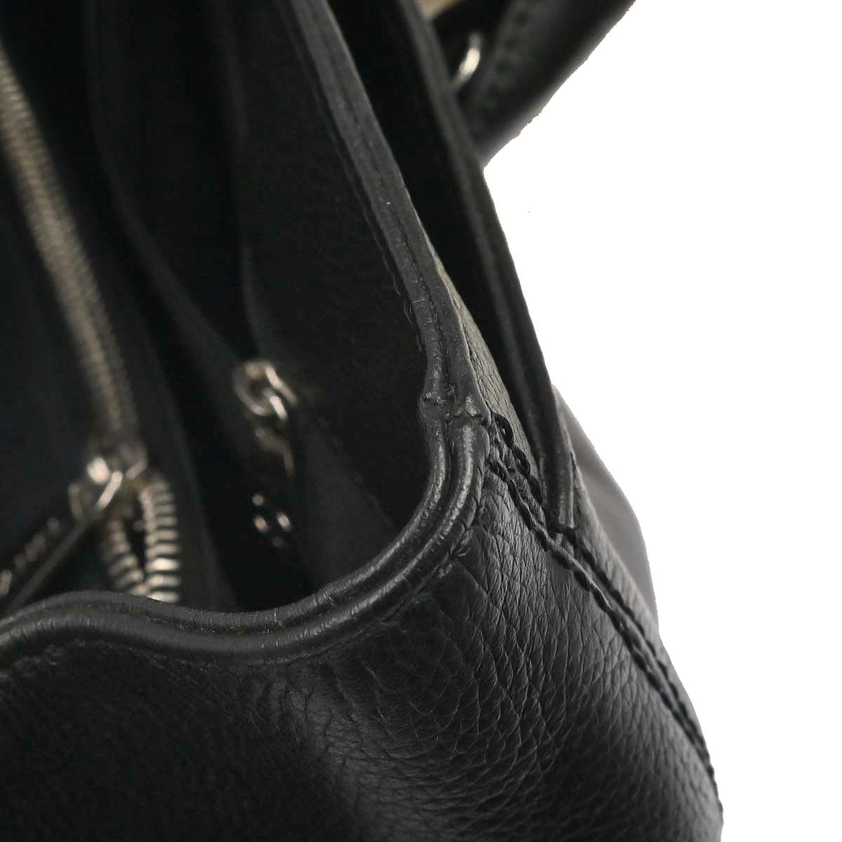 Chanel 2008-2009 Black Calfskin Executive Cerf 2way Shoulder Tote Bag