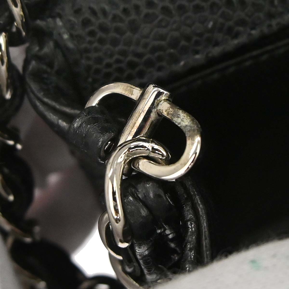 Chanel 2009-2010 Black Caviar Skin East West Shoulder Bag