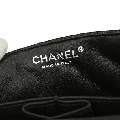 Chanel 2009-2010 Black Caviar Skin East West Shoulder Bag