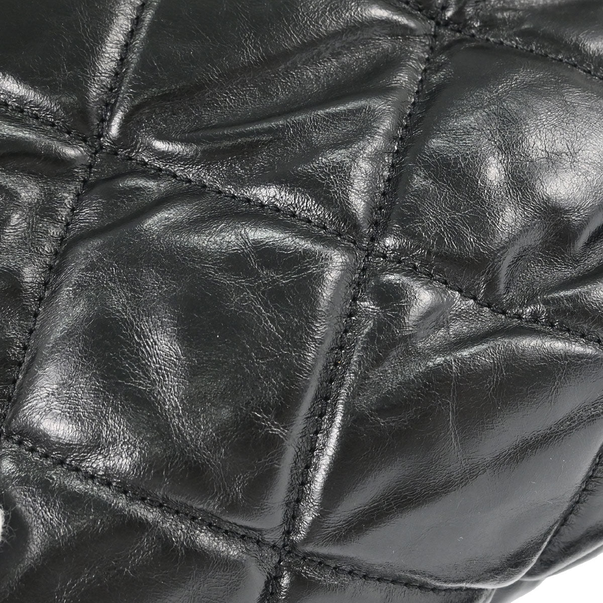 Chanel 2008-2009 Black Calfskin Tweed Portobello 2way Shoulder Handbag