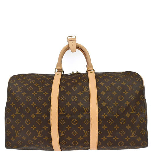 Louis Vuitton Monogram Keepall 50 Duffle Travel Handbag M41426