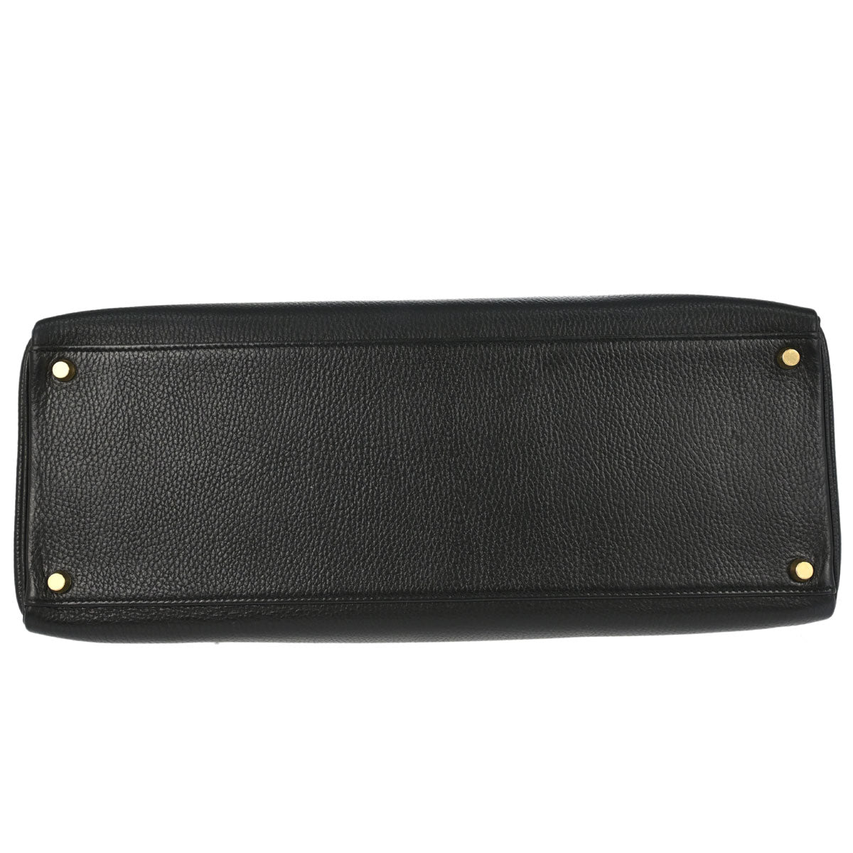 Hermes Black Ardennes Kelly 40 Retourne Handbag