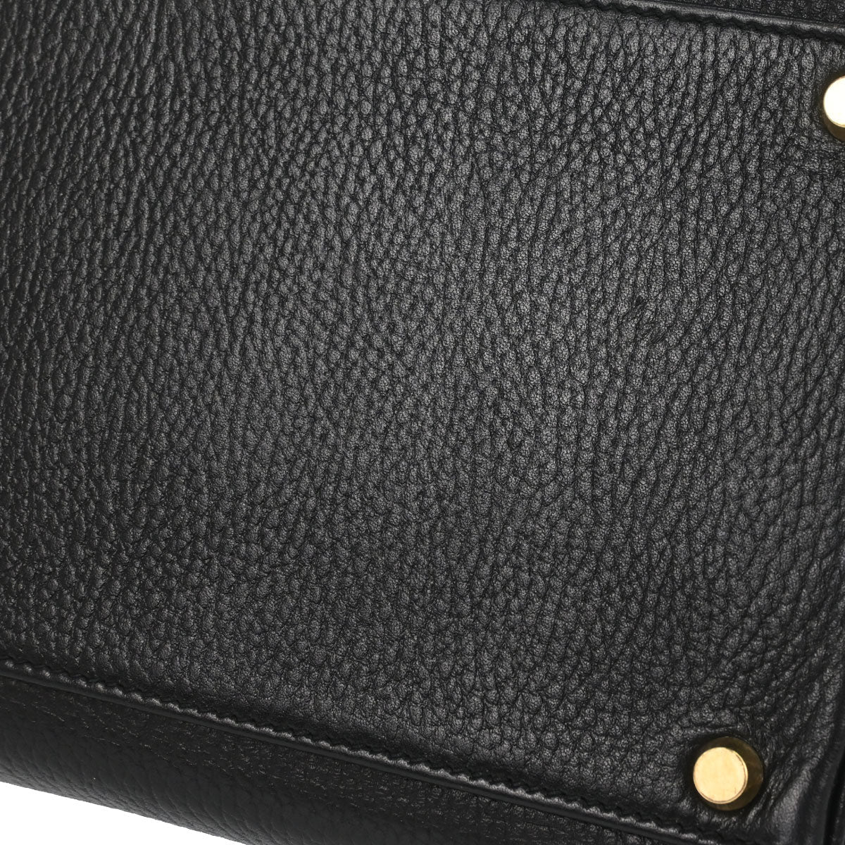 Hermes Black Ardennes Kelly 40 Retourne Handbag