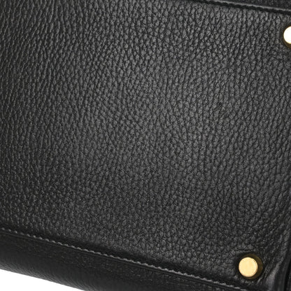 Hermes Black Ardennes Kelly 40 Retourne Handbag