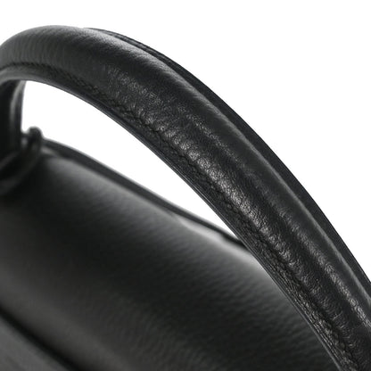 Hermes Black Ardennes Kelly 40 Retourne Handbag