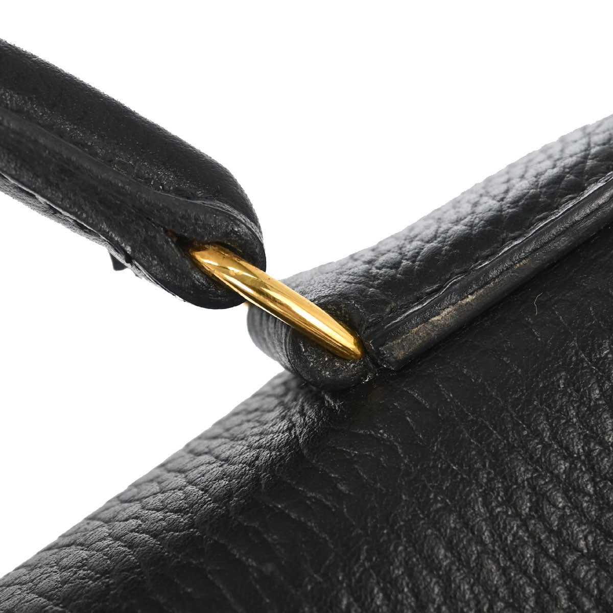 Hermes Black Ardennes Kelly 40 Retourne Handbag