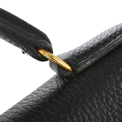 Hermes Black Ardennes Kelly 40 Retourne Handbag