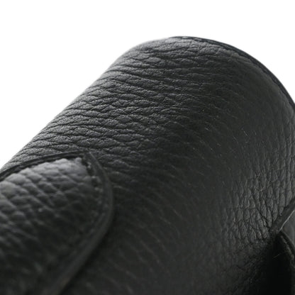 Hermes Black Ardennes Kelly 40 Retourne Handbag