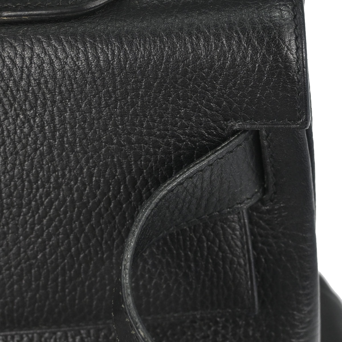 Hermes Black Ardennes Kelly 40 Retourne Handbag