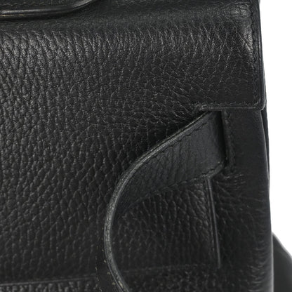 Hermes Black Ardennes Kelly 40 Retourne Handbag
