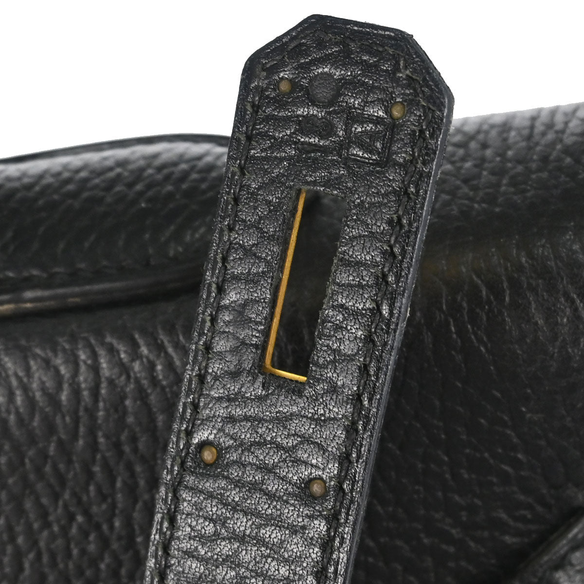 Hermes Black Ardennes Kelly 40 Retourne Handbag