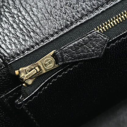 Hermes Black Ardennes Kelly 40 Retourne Handbag