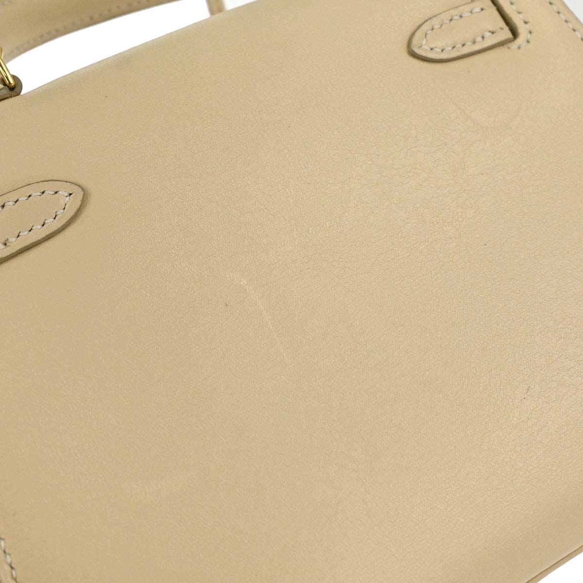 Hermes Parchemin Swift Mini Kelly 15 Sellier 2way Shoulder Handbag