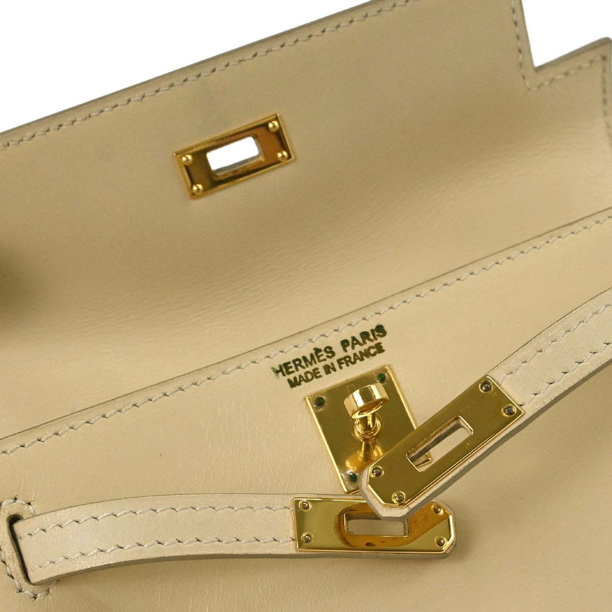 Hermes Parchemin Swift Mini Kelly 15 Sellier 2way Shoulder Handbag