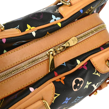 Louis Vuitton 2011 Black Monogram Multicolor Claudia Handbag M40194