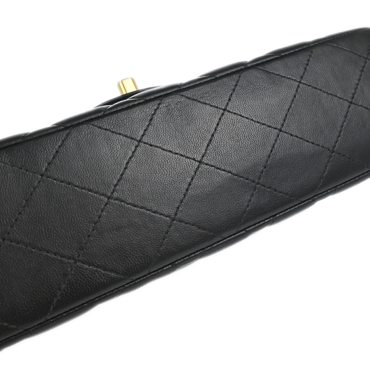 Chanel Black Lambskin Small Classic Double Flap Shoulder Bag