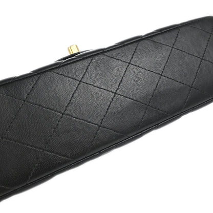 Chanel Black Lambskin Small Classic Double Flap Shoulder Bag
