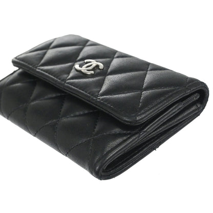Chanel 2014-2015 Black Lambskin Coin Purse Wallet