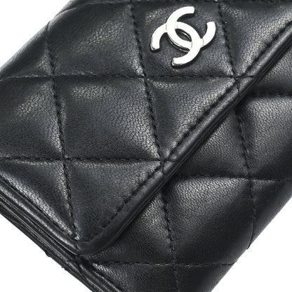 Chanel 2014-2015 Black Lambskin Coin Purse Wallet