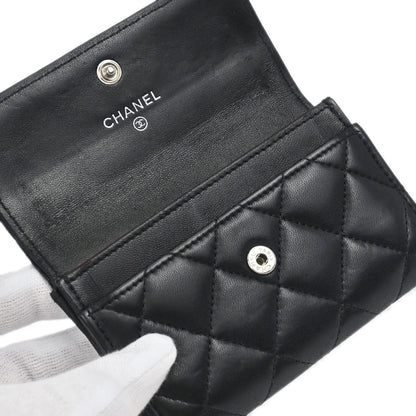 Chanel 2014-2015 Black Lambskin Coin Purse Wallet