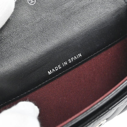 Chanel 2014-2015 Black Lambskin Coin Purse Wallet