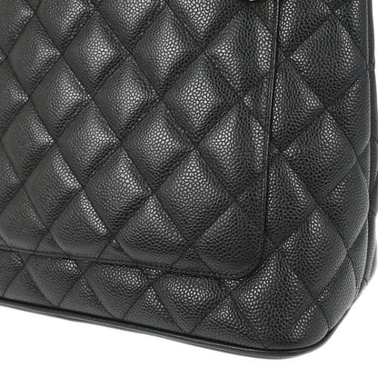 Chanel 2005-2006 Black Caviar Skin Medallion Tote Handbag