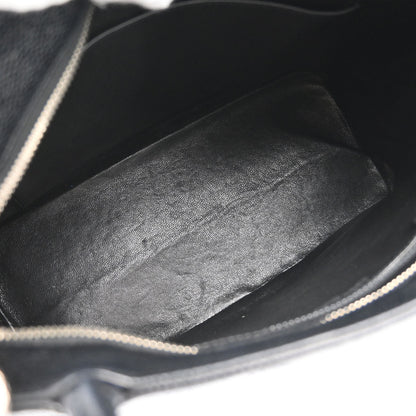 Chanel 2005-2006 Black Caviar Skin Medallion Tote Handbag